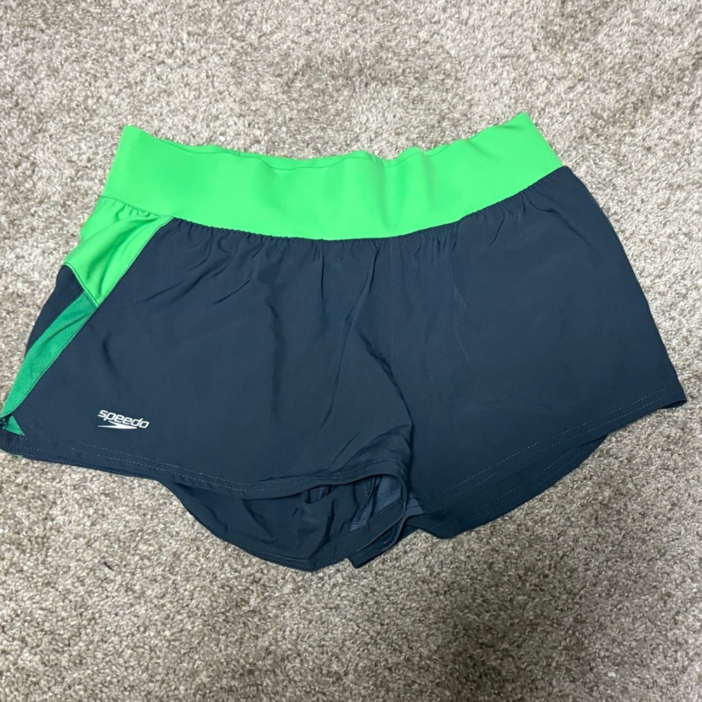 Speedo Blue and Green Shorts NWT small